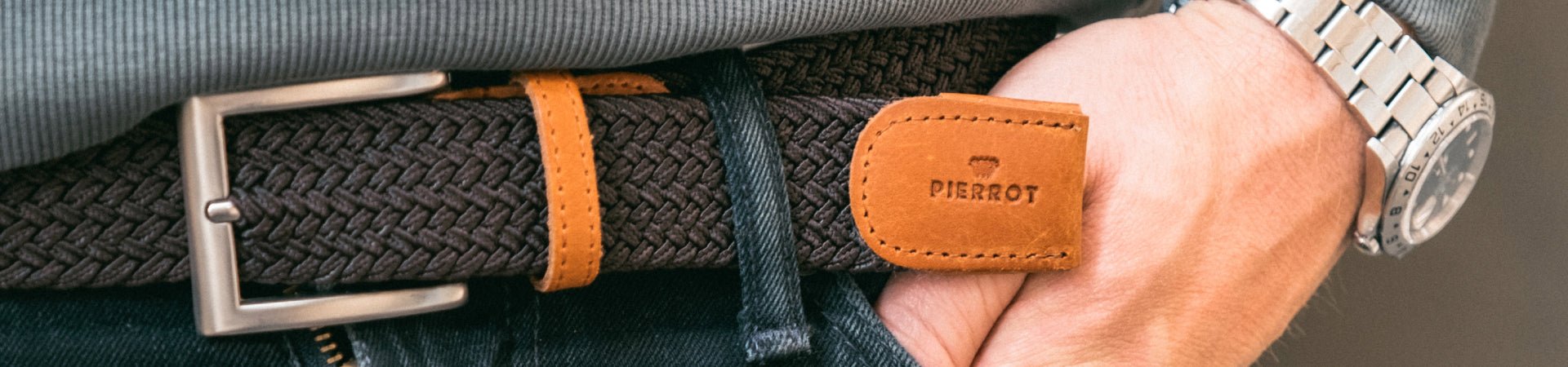 Ceintures tressées élastiques - Pierrot