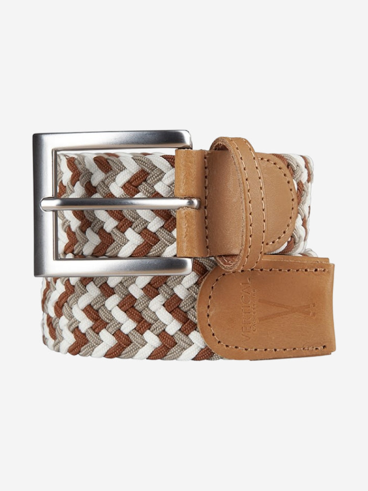 Ceinture Tressée Marron et Blanc Pierrot x Vertical - Pierrot