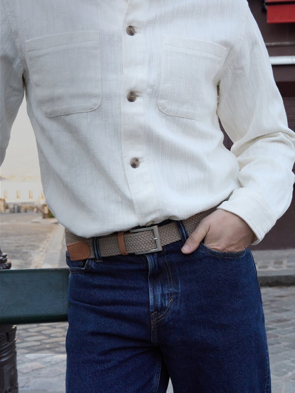 Ceinture Tressée Noisette Pierrot x Vertical - Pierrot