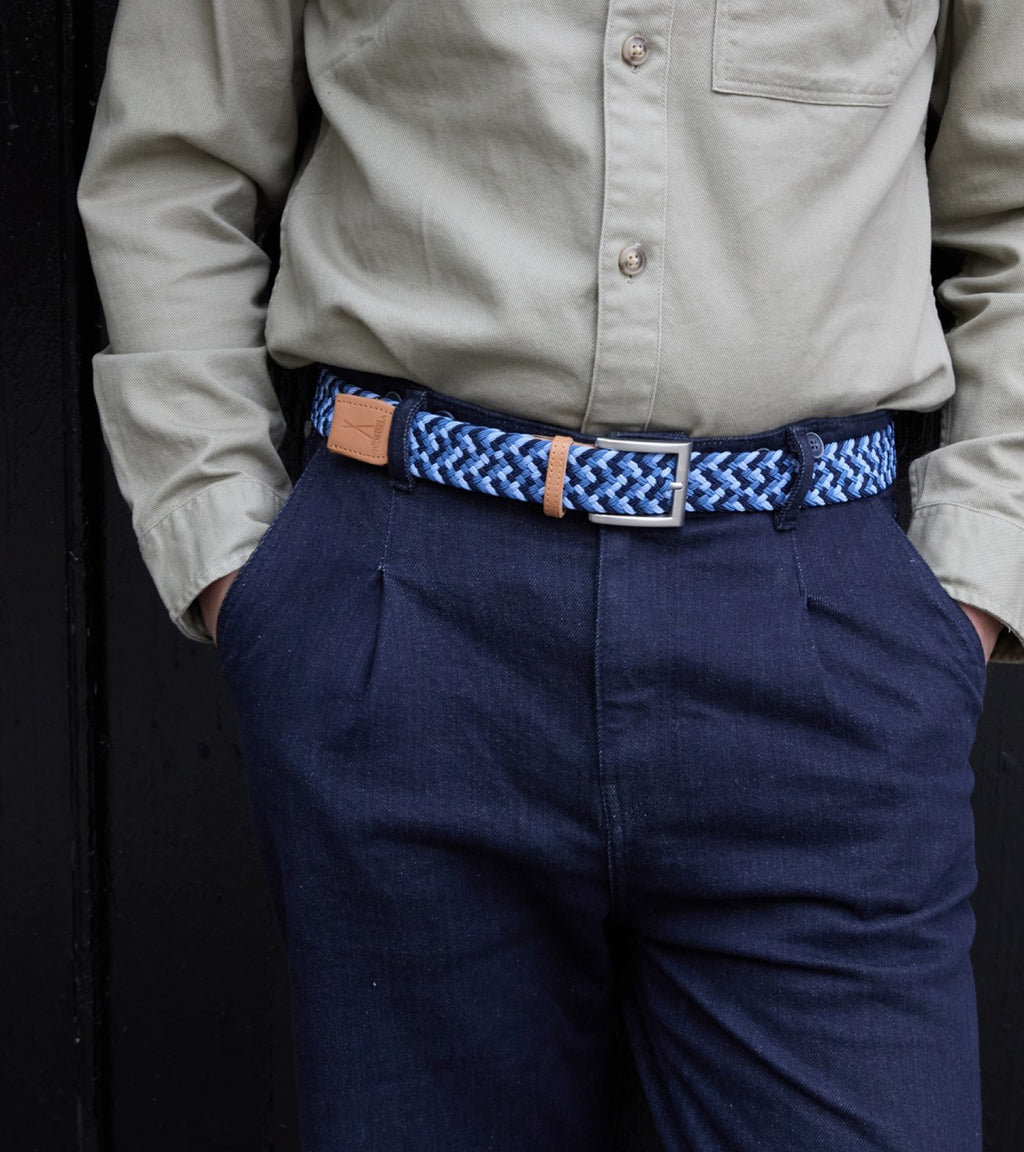 Ceinture Tressée Camaïeu de Bleus Pierrot x Vertical - Pierrot