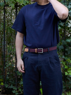 Ceinture Tressée Bordeaux et Bleu Marine Pierrot x Vertical - Pierrot
