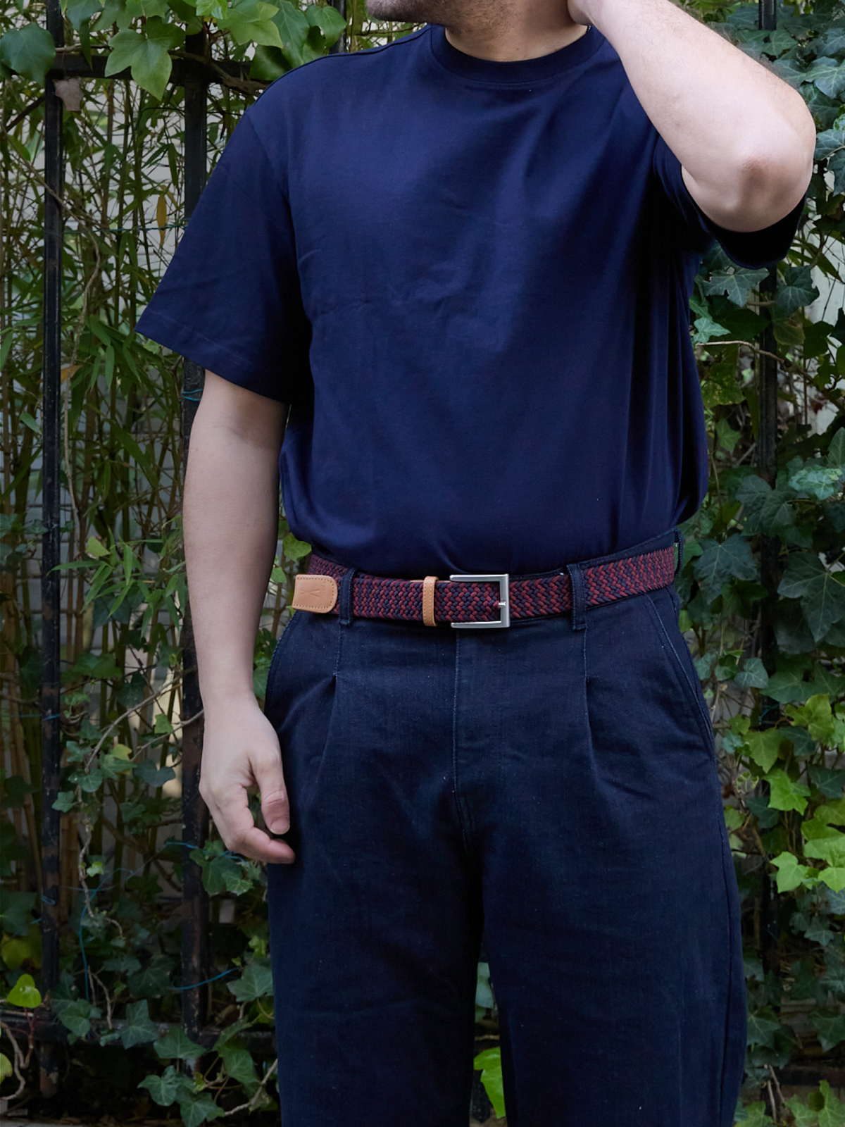 Ceinture Tressée Bordeaux et Bleu Marine Pierrot x Vertical - Pierrot