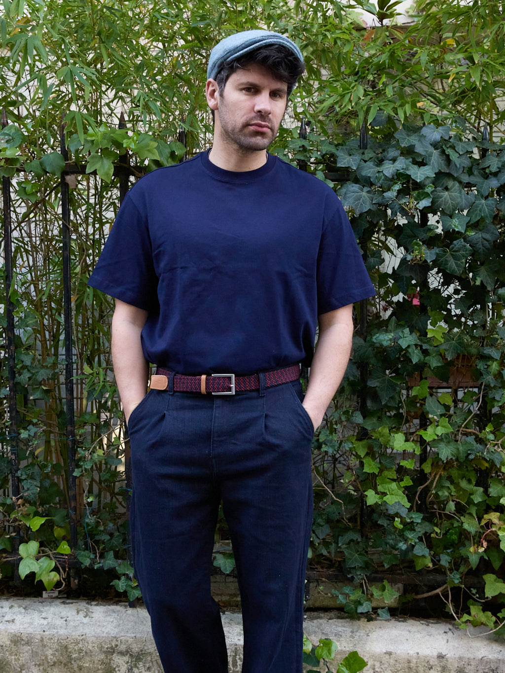 Ceinture Tressée Bordeaux et Bleu Marine Pierrot x Vertical - Pierrot
