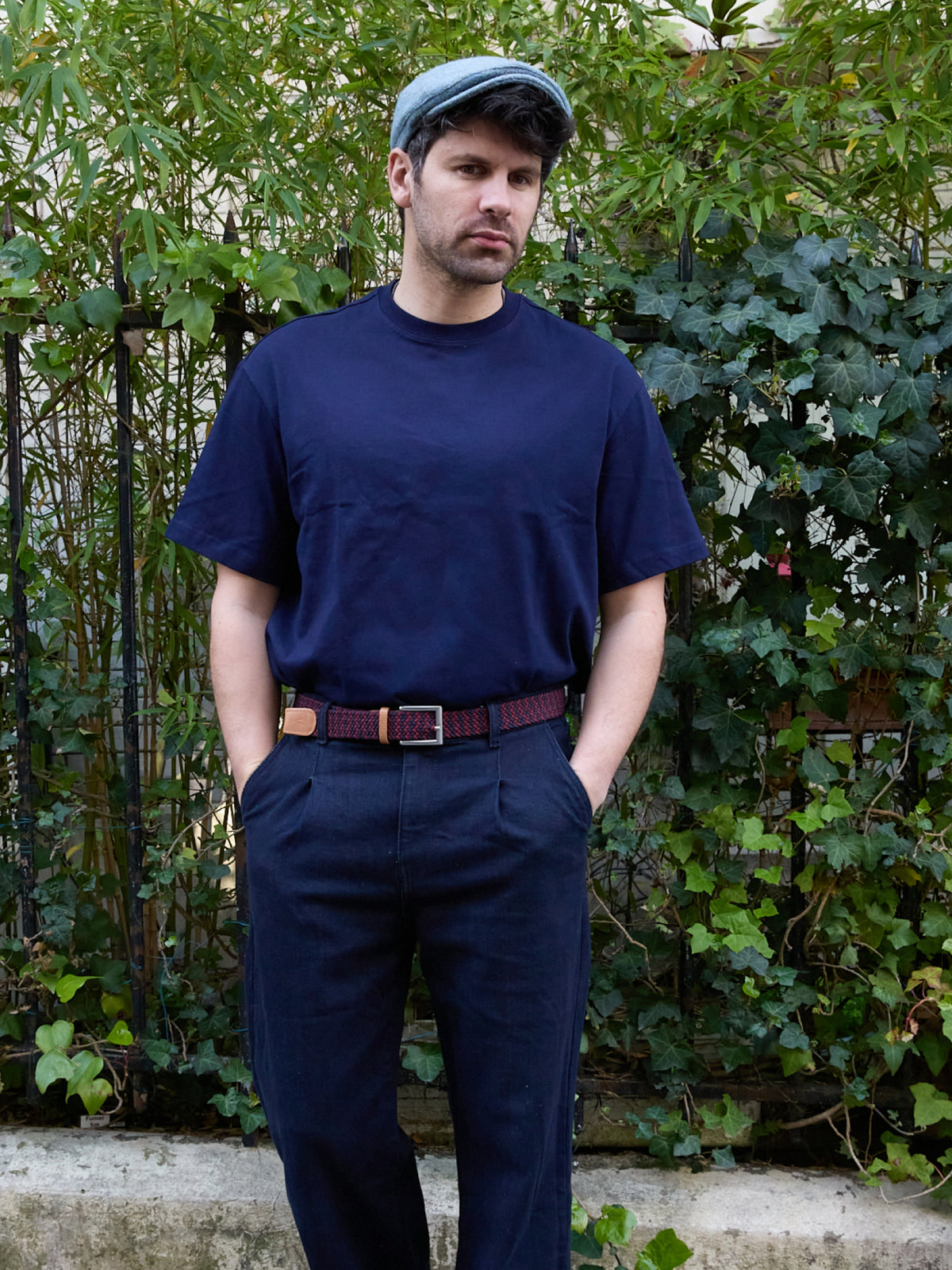 Ceinture Tressée Bordeaux et Bleu Marine Pierrot x Vertical - Pierrot