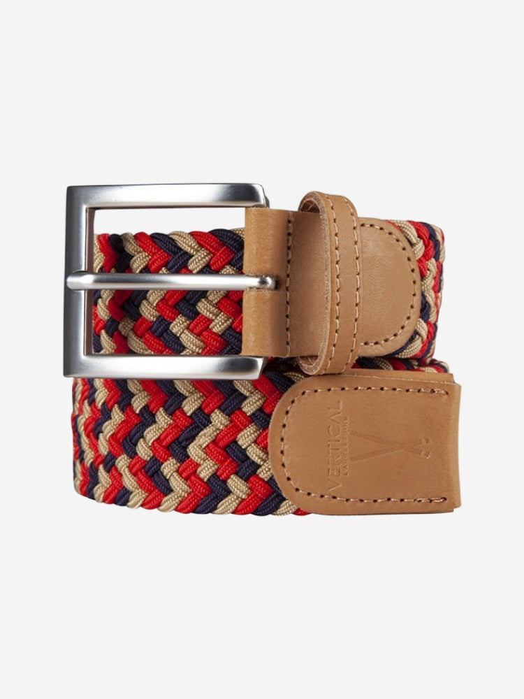 Ceinture Tressée Rouge Bleu Jaune Pierrot x Vertical - Pierrot