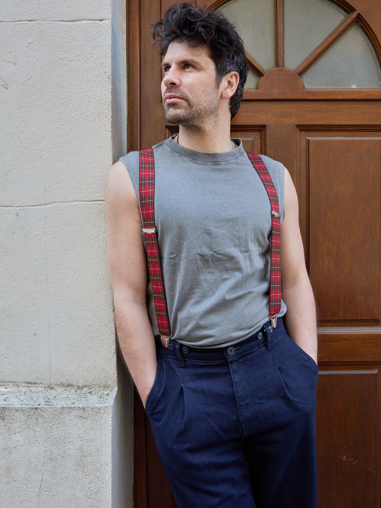 Bretelles à Carreaux Classiques - Pierrot