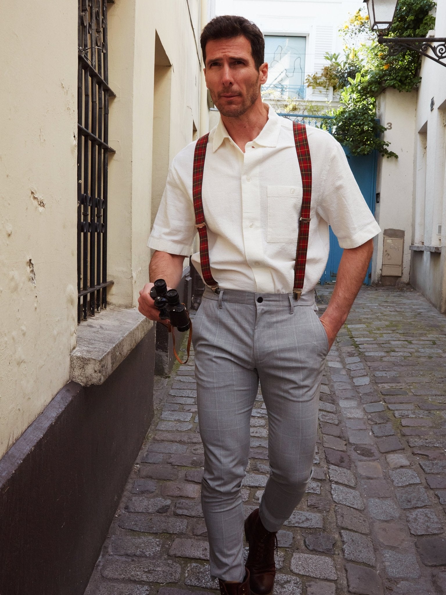 Bretelles à Carreaux Classiques - Pierrot