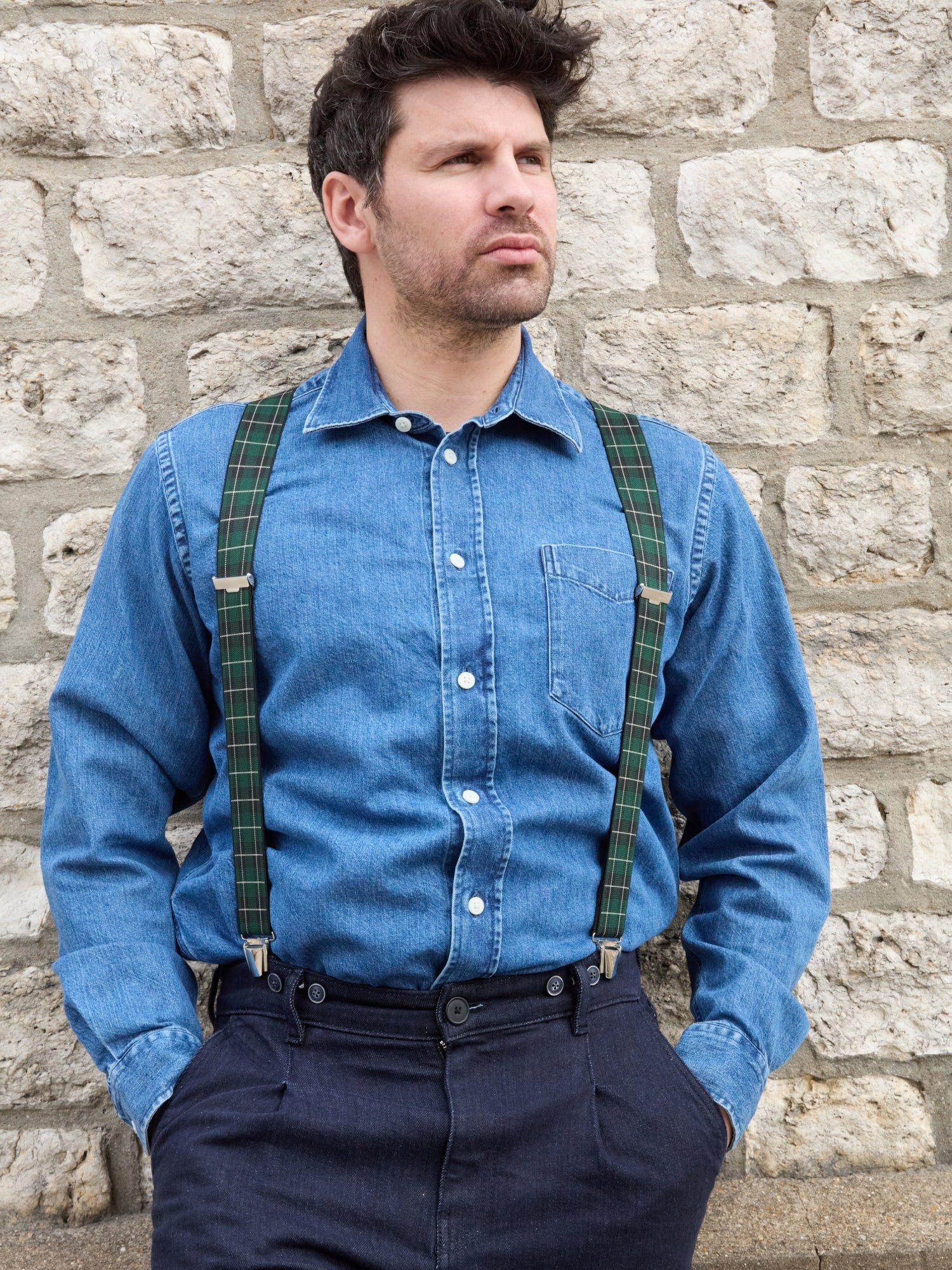 Bretelles à Carreaux Classiques - Pierrot