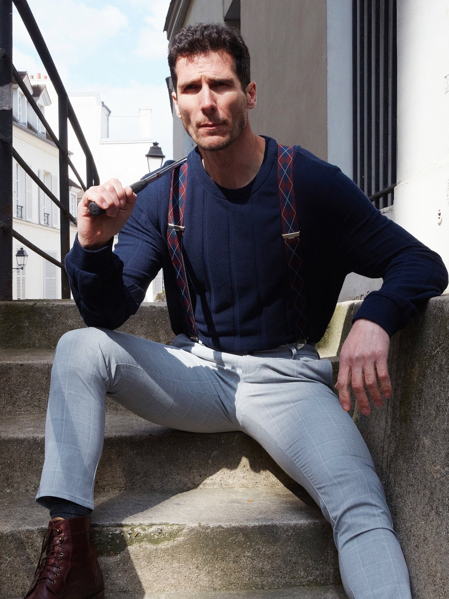 Bretelles à Carreaux Classiques - Pierrot