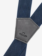 Bretelles à Carreaux Finitions Cuir - Pierrot