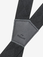 Bretelles à Carreaux Finitions Cuir - Pierrot