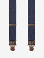 Bretelles à Carreaux Finitions Cuir - Pierrot