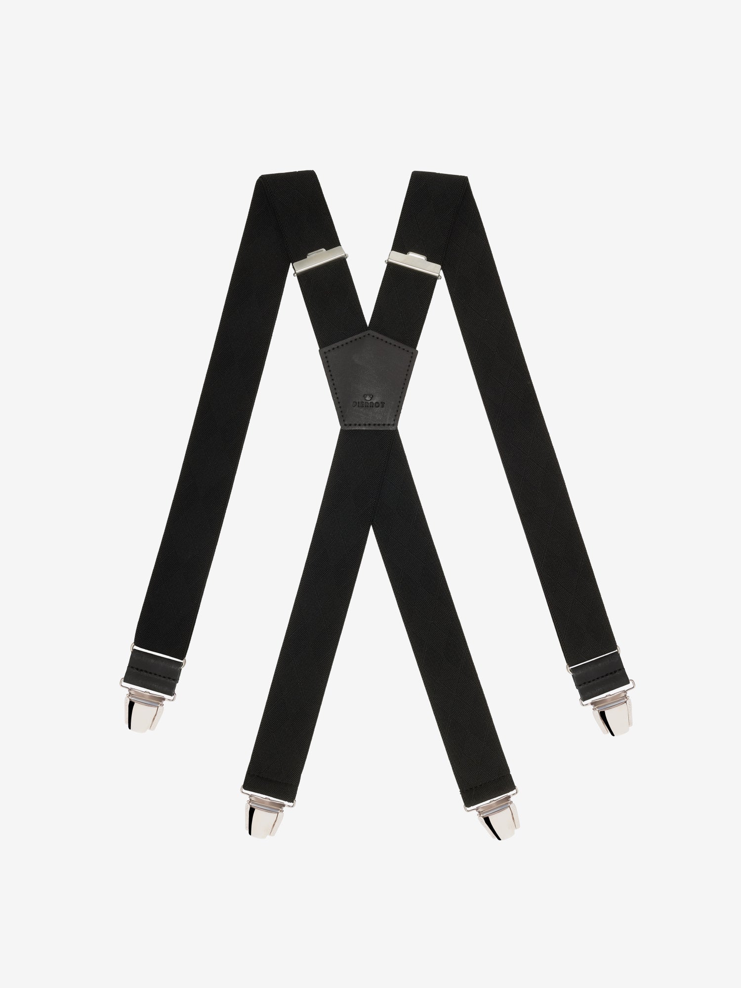 Bretelles à Carreaux Finitions Cuir - Pierrot