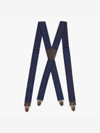 Bretelles à Carreaux Finitions Cuir - Pierrot