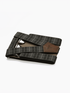 Bretelles à Carreaux Finitions Cuir Vertical x Pierrot - Pierrot