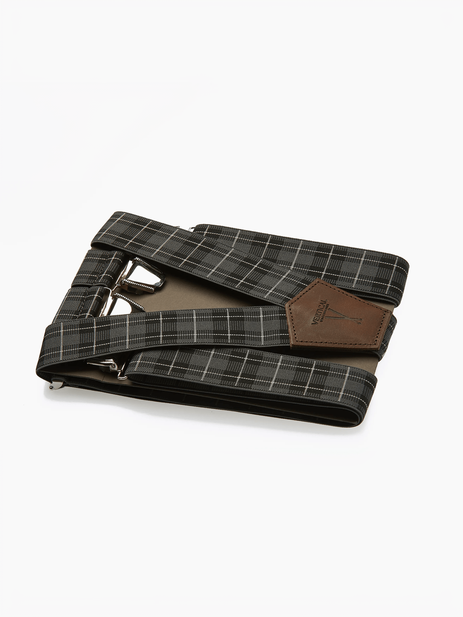 Bretelles à Carreaux Finitions Cuir Vertical x Pierrot - Pierrot