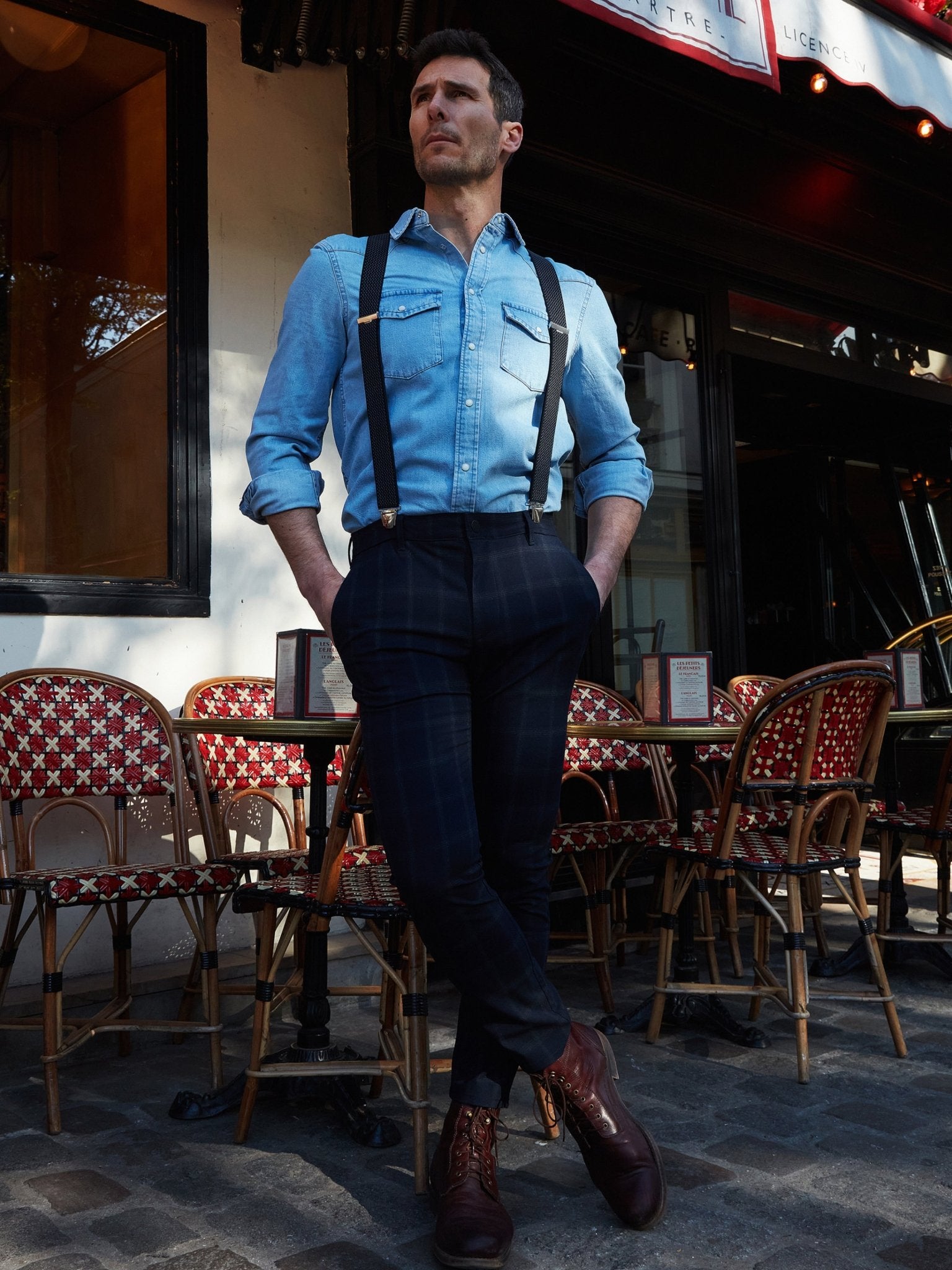 Bretelles à Motifs Classiques - Pierrot