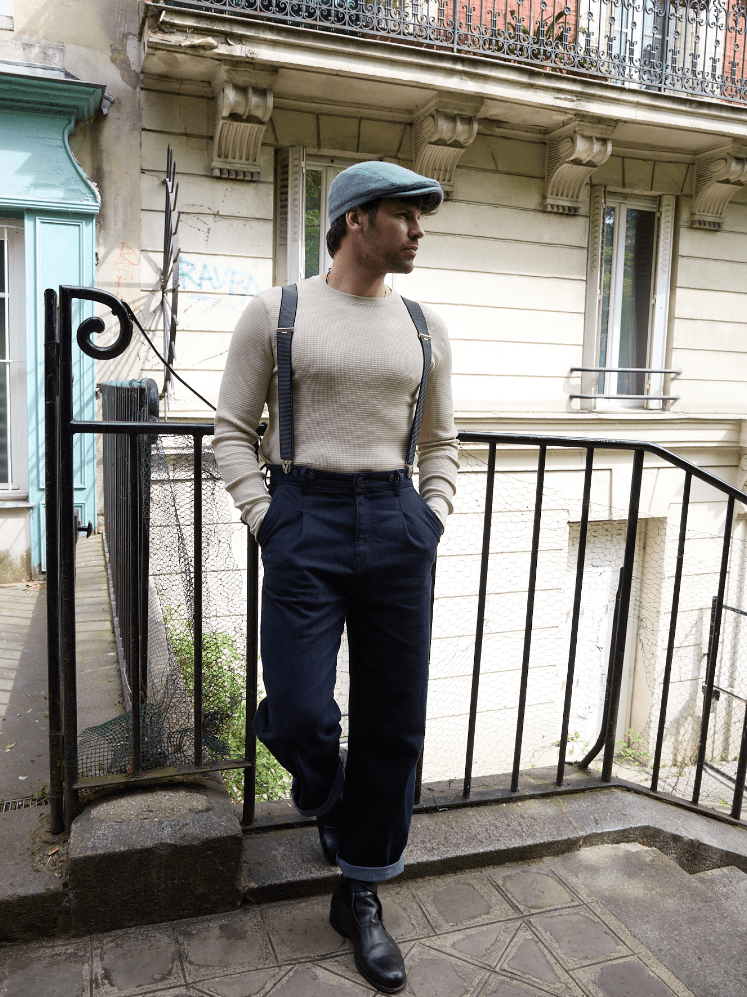 Bretelles à Pois Finitions Cuir Vertical x Pierrot - Pierrot