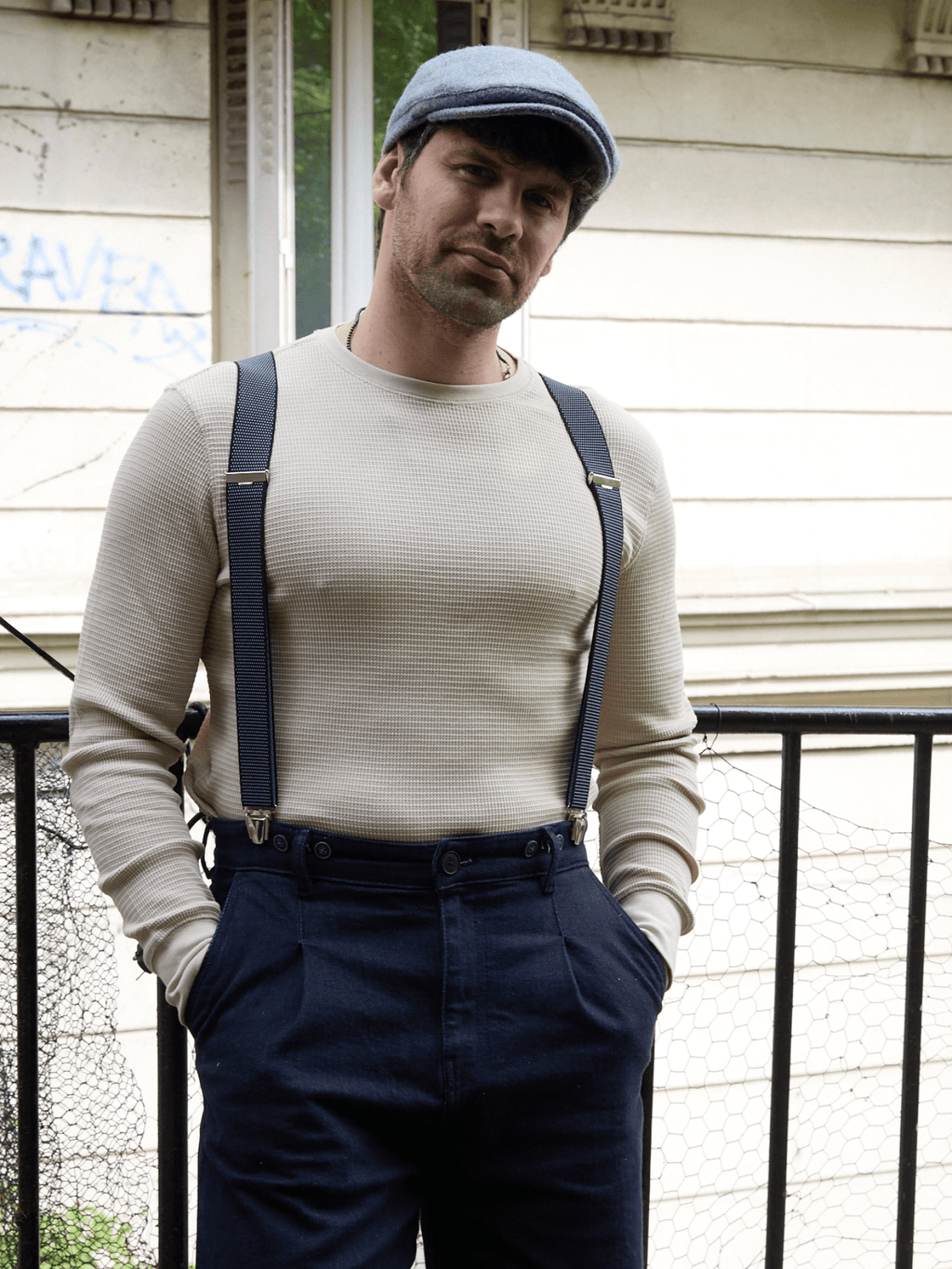 Bretelles à Pois Finitions Cuir Vertical x Pierrot - Pierrot