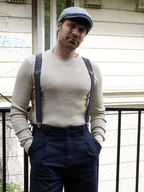 Bretelles à Pois Finitions Cuir Vertical x Pierrot - Pierrot