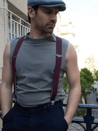 Bretelles à Pois Finitions Cuir Vertical x Pierrot - Pierrot