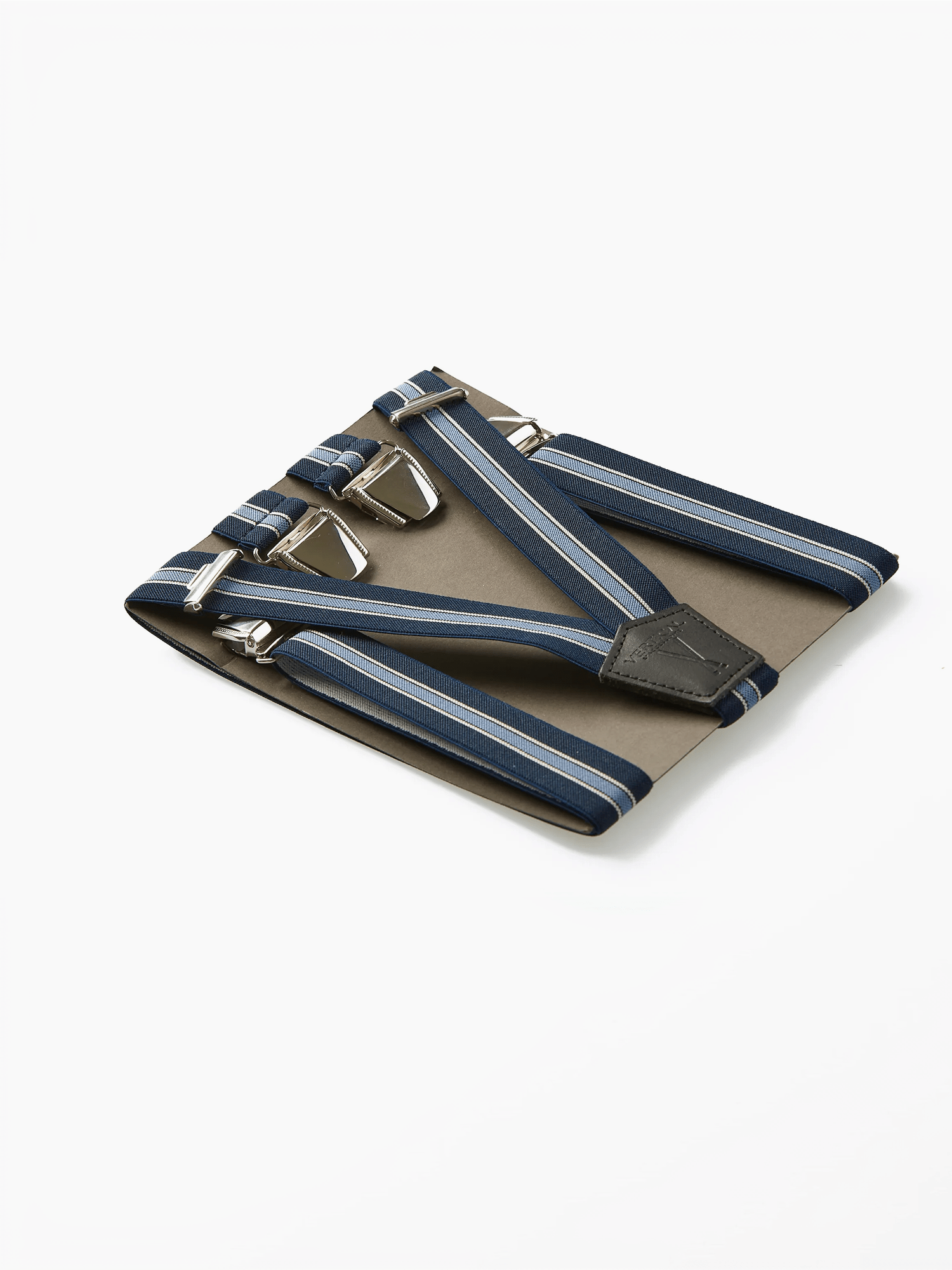 Bretelles Fines à Bandes Finitions Cuir Vertical x Pierrot - Pierrot