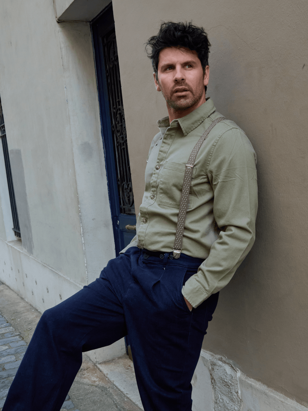Bretelles fines à pois - Pierrot