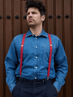 Bretelles Fines à Pois Finitions Cuir Vertical x Pierrot - Pierrot