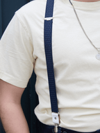 Bretelles Fines à Pois Finitions Cuir Vertical x Pierrot - Pierrot