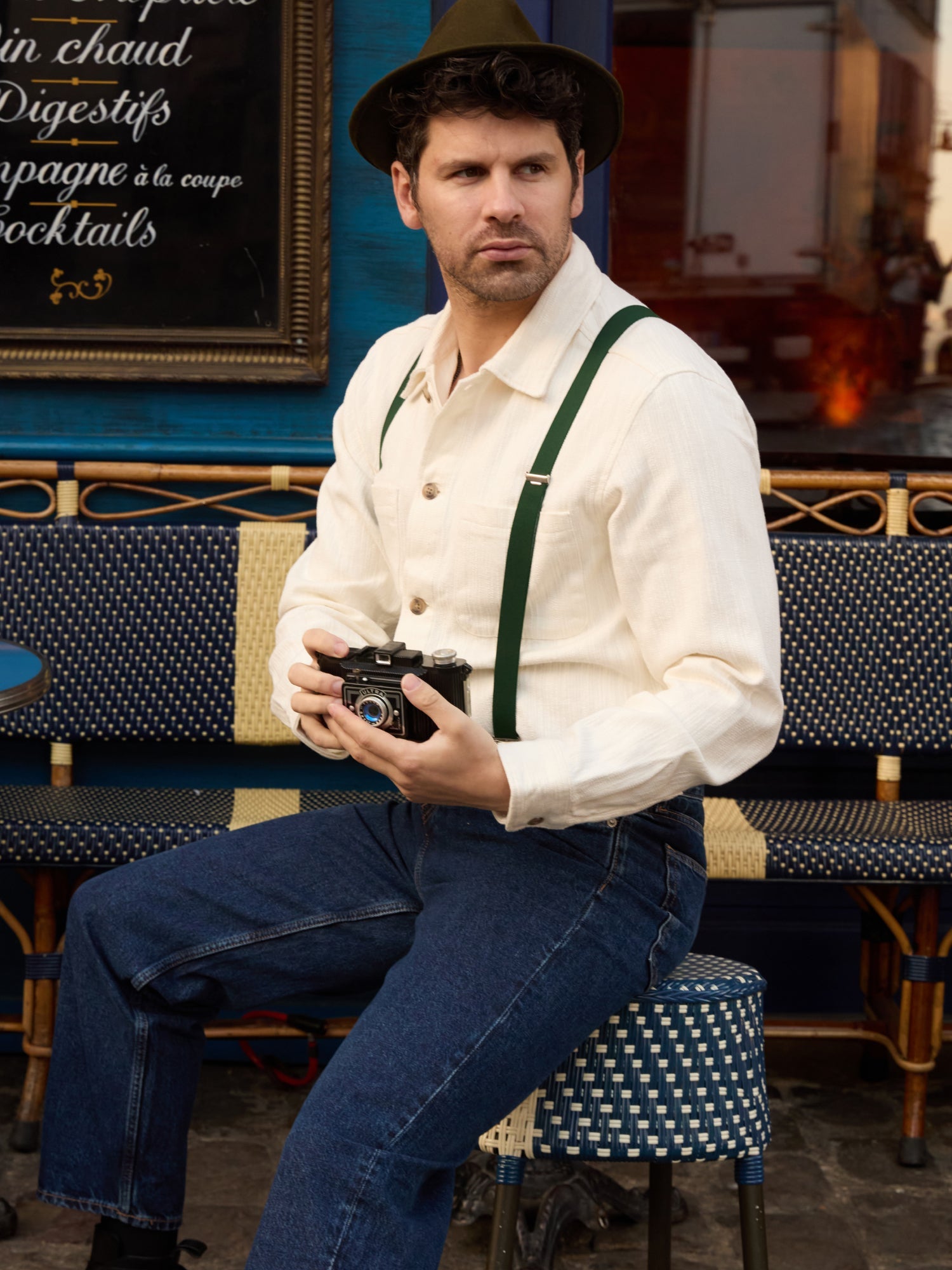 Bretelles Fines Unies - Pierrot