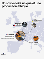 Bretelles Ultra Fines Unies Finitions Cuir Vertical x Pierrot - Pierrot