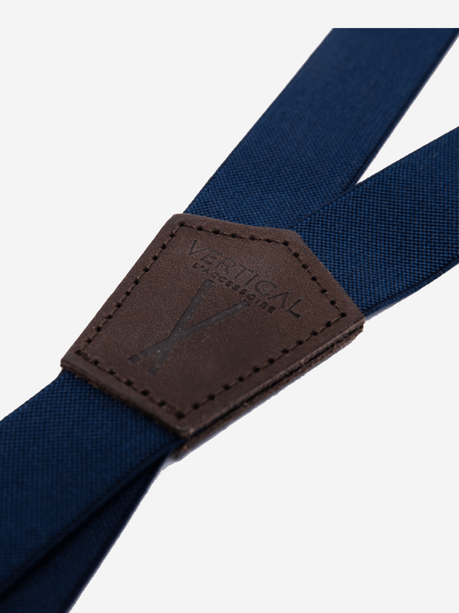 Bretelles Ultra Fines Unies Finitions Cuir Vertical x Pierrot - Pierrot