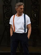 Bretelles Unies Bicolores Classiques Vertical x Pierrot - Pierrot