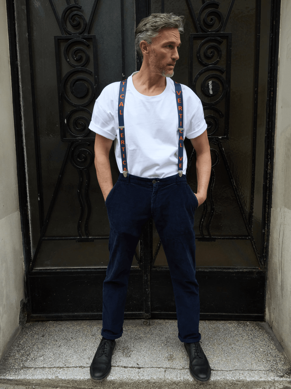Bretelles Unies Classiques Vertical x Pierrot - Pierrot