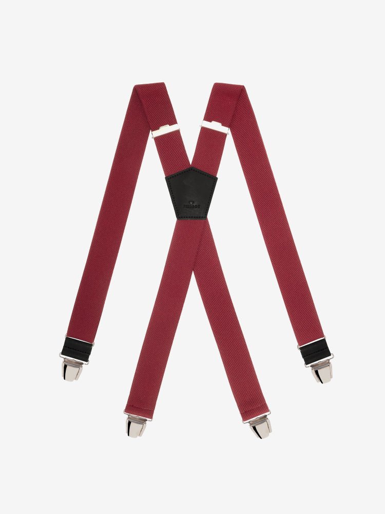 Bretelles Unies Finitions Cuir - Pierrot