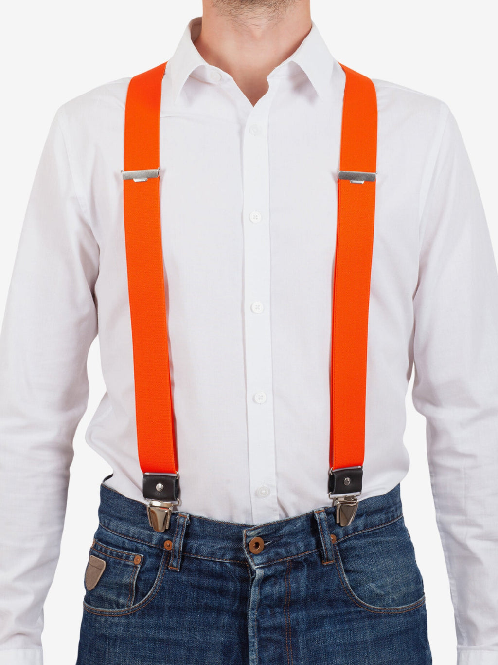 Bretelles Unies Finitions Cuir - Pierrot