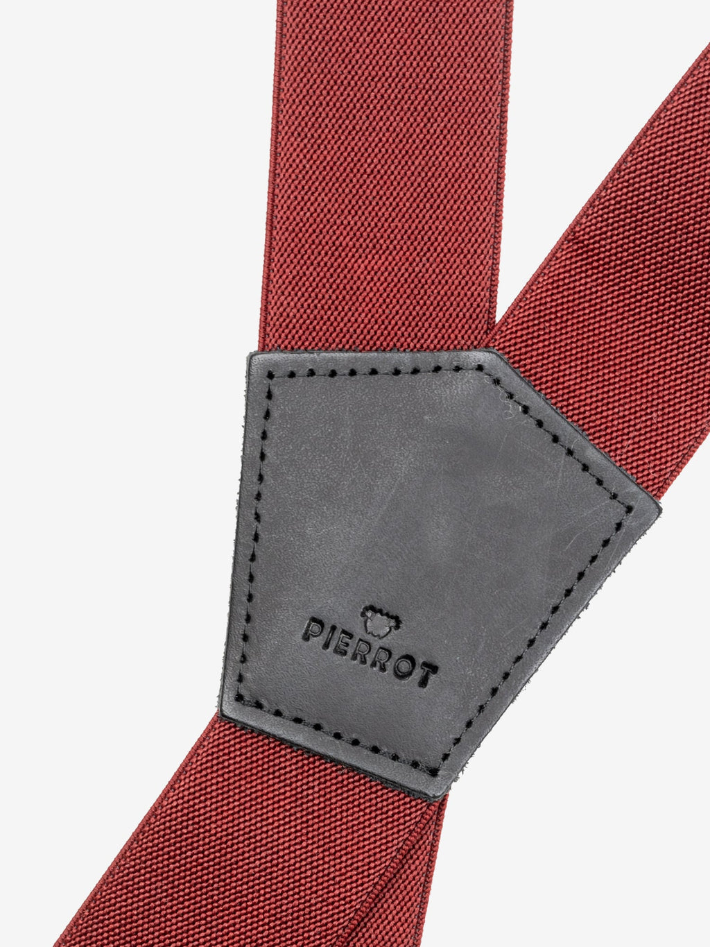 Bretelles Unies Finitions Cuir - Pierrot