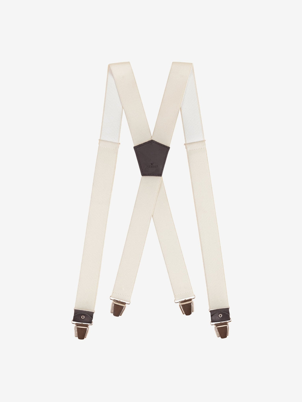 Bretelles Unies Finitions Cuir - Pierrot