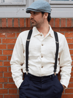 Bretelles Unies Finitions Cuir - Pierrot