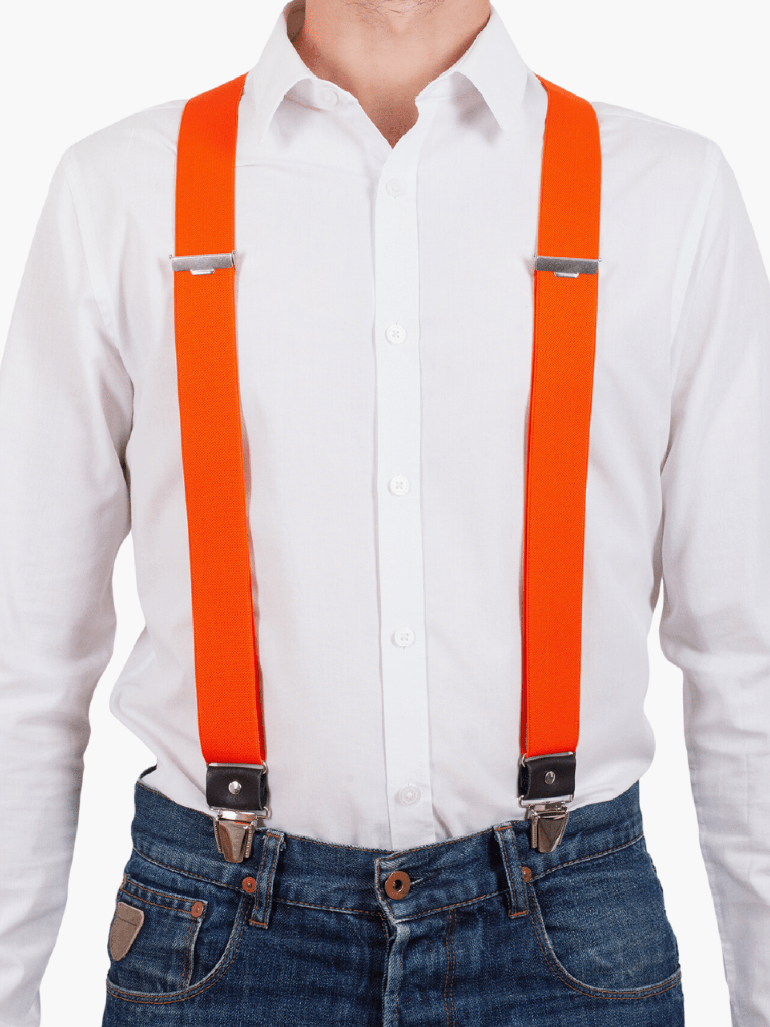 Bretelles Unies Finitions Cuir Vertical x Pierrot - Pierrot