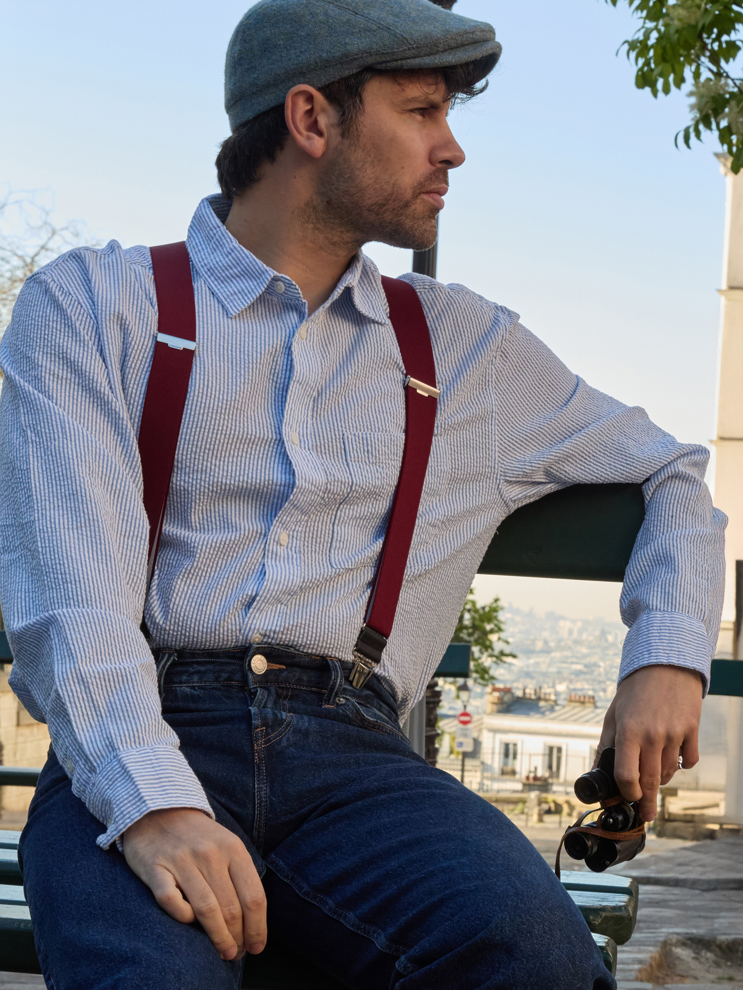 Solid Suspenders Leather Finishes