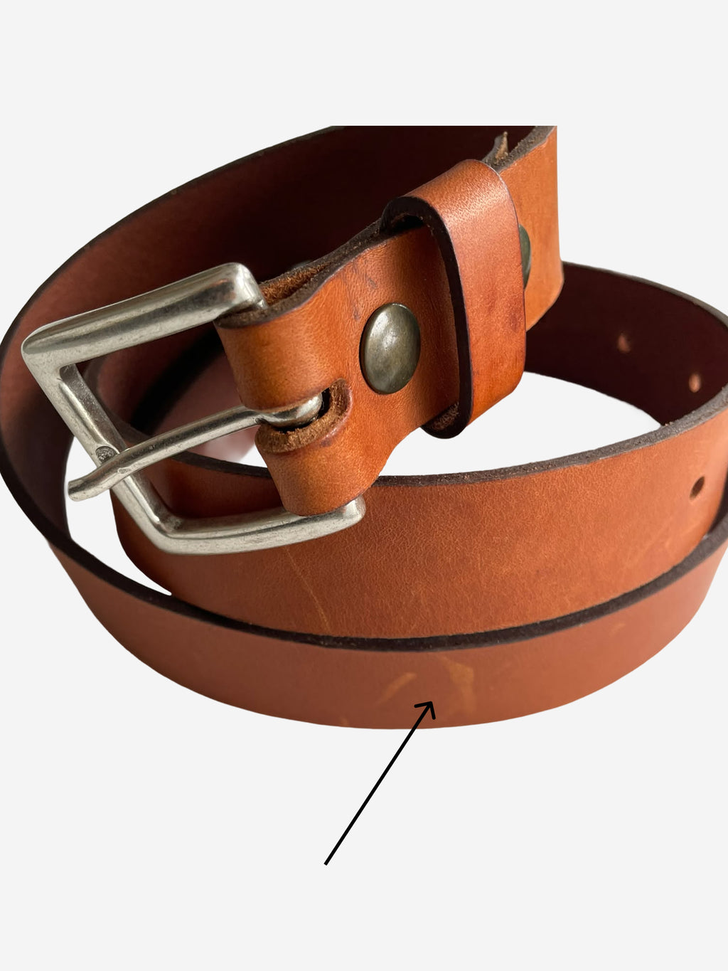 Ceinture en cuir Camel à boucle interchangeable Pierrot x Vertical