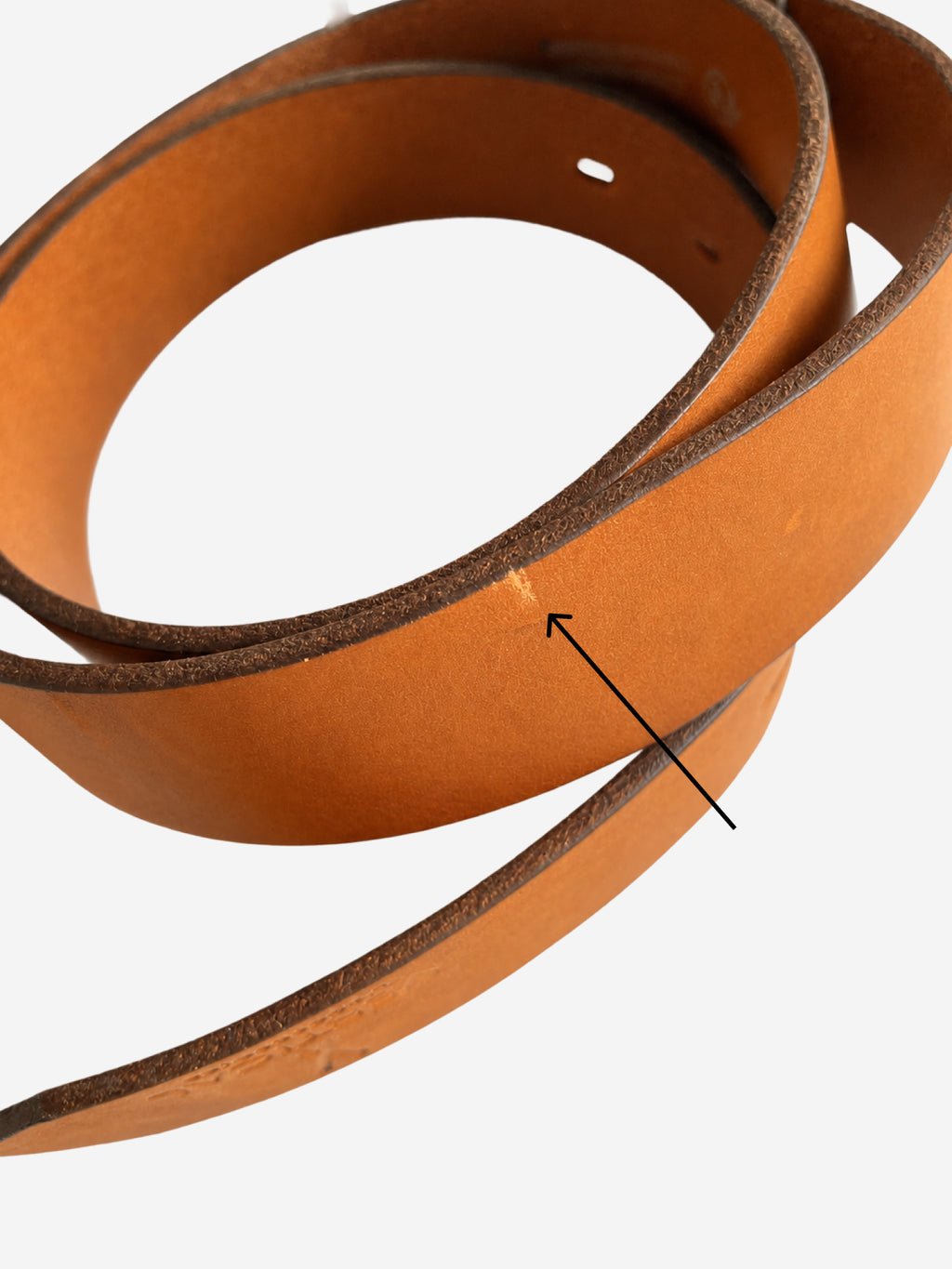 Ceinture en cuir Camel à boucle interchangeable Pierrot x Vertical