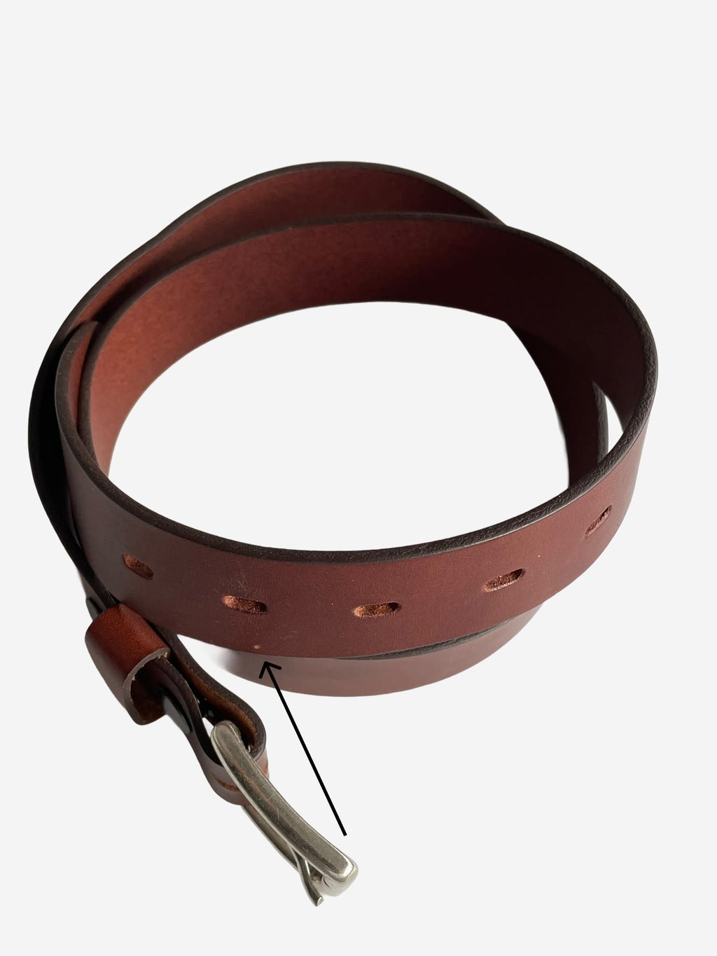 Ceinture en cuir Cognac à boucle interchangeable Pierrot x Vertical