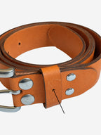 Ceinture en cuir Camel Pierrot x Vertical