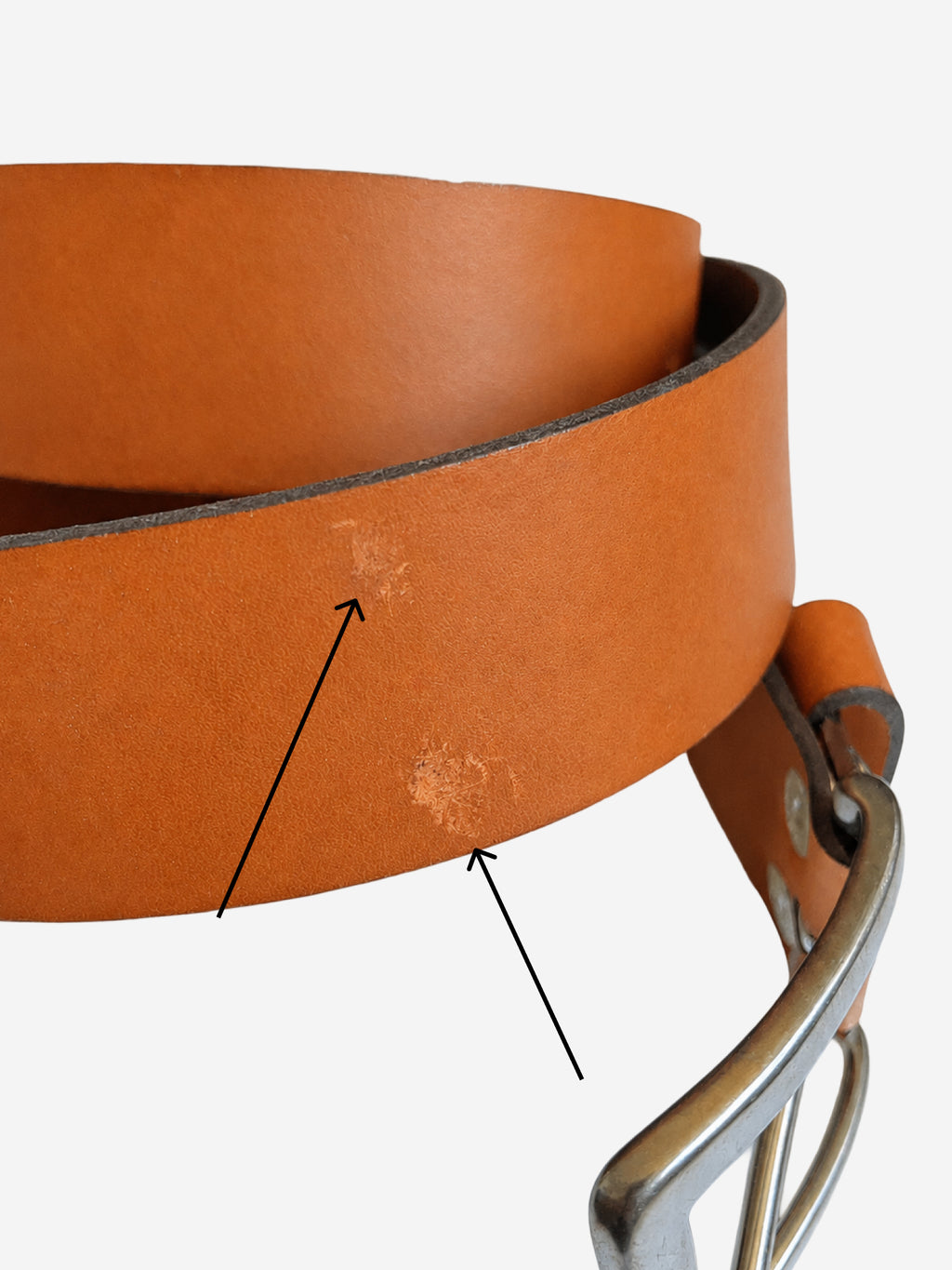 Ceinture en cuir Camel Pierrot x Vertical