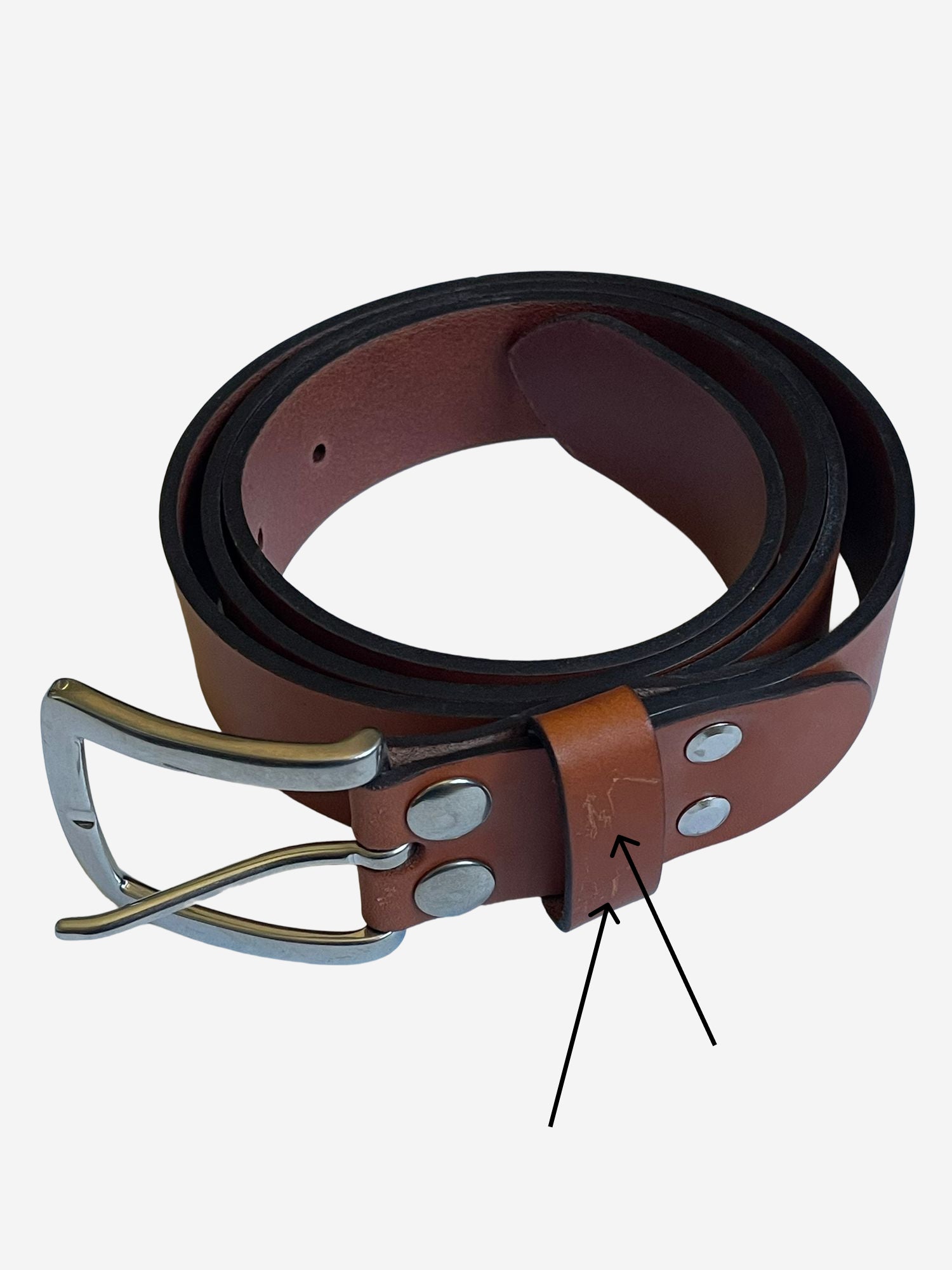 Ceinture en Cuir Cognac Pierrot x Vertical