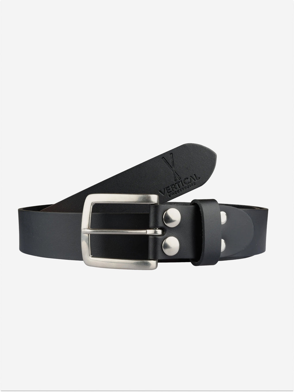 Ceinture en cuir Noir Pierrot x Vertical