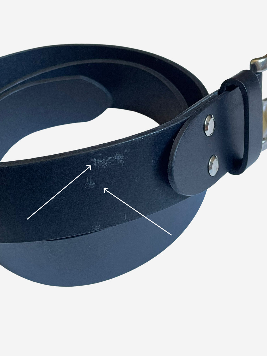 Ceinture en cuir Noir Pierrot x Vertical