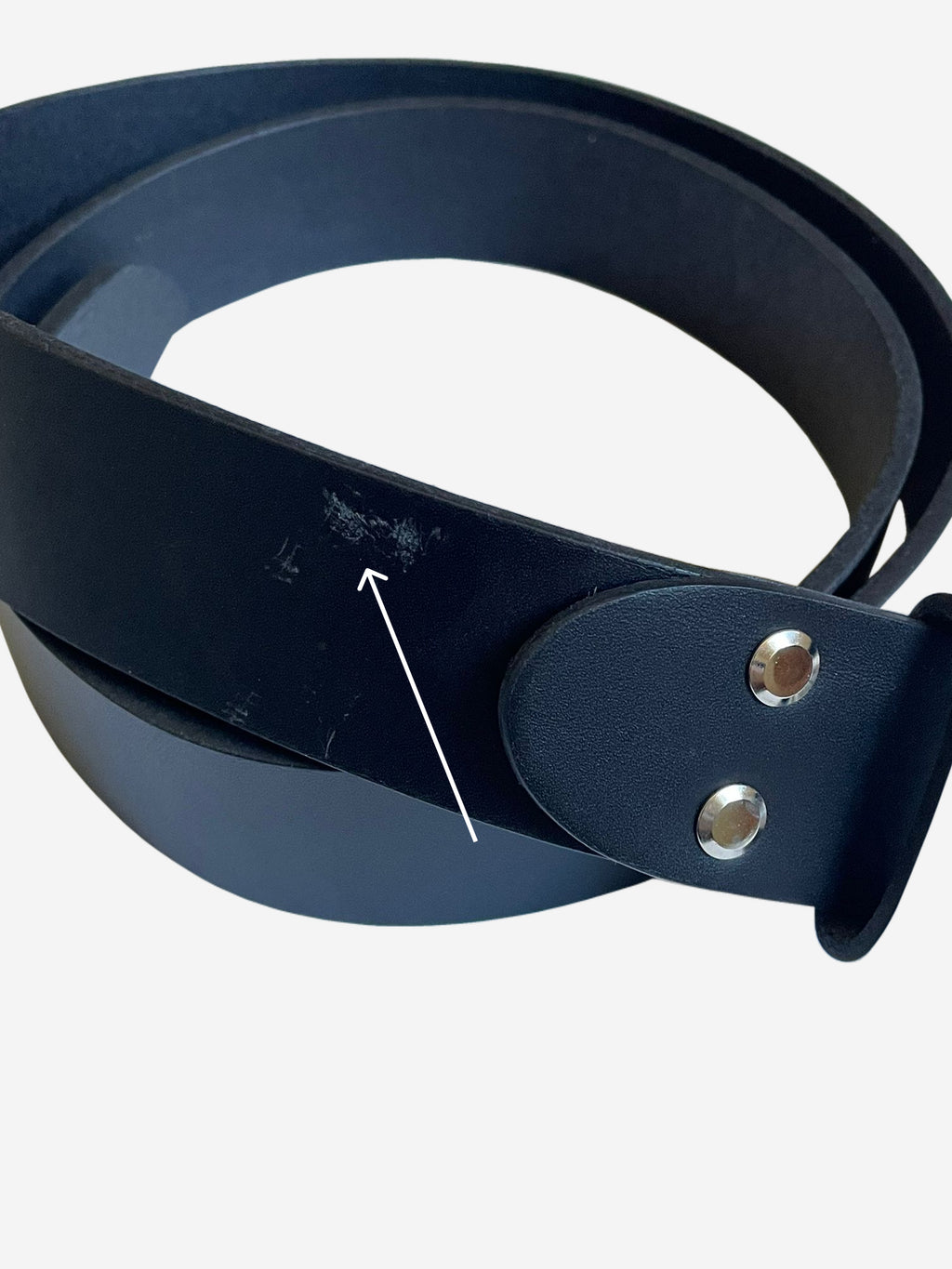 Ceinture en cuir Noir Pierrot x Vertical